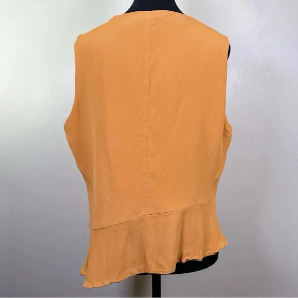 Jacques Vert Womens Size 16 Drape Asymmetric  Sleeveless Blouse - Picture 2 of 12